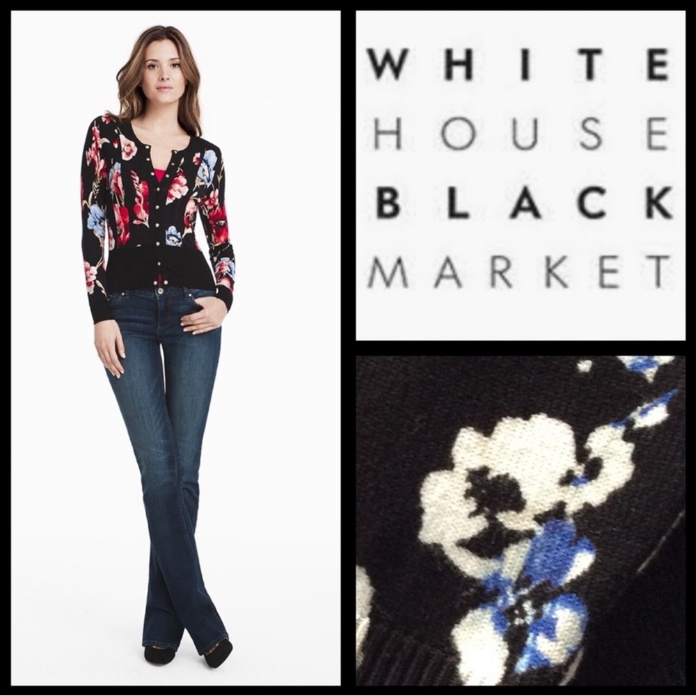 White House Black Market WHBM cardigan